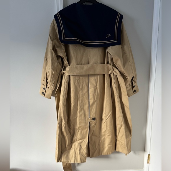 NWT Damson Madder Ella Cotton Trench Coat in Tan - Picture 11 of 16